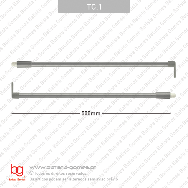 Tubo para laterais de gavetas altas